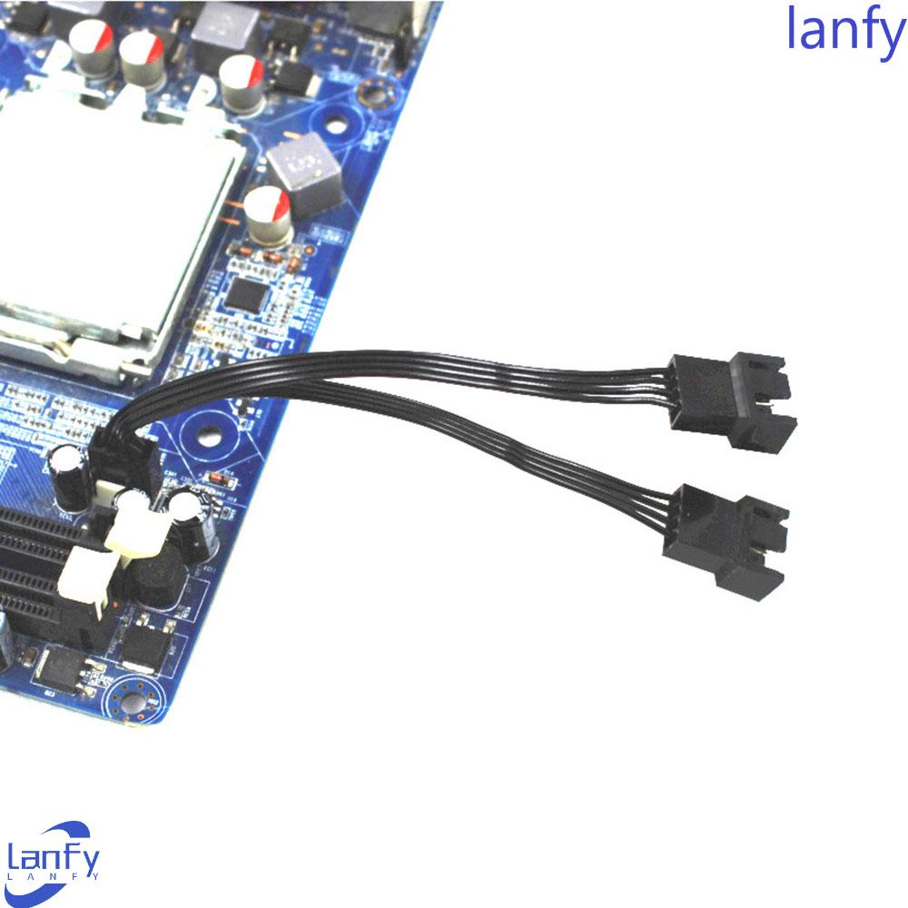 Lanfy Kabel Extension Konektor Kipas Pwm 1 Ke 2 Female Ke Male 4 Pin Multi Warna Untuk Motherboard Komputer