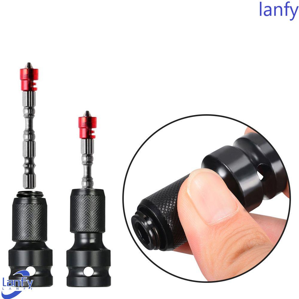 Lanfy Kunci Pas Socket Adapter Aksesoris Alat Listrik Hitam Tahan Lama Baja1Per4Inch Hex Ratchet Socket