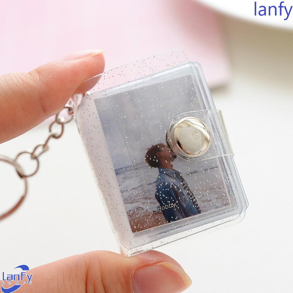 Lanfy Album Foto Mini Warna Jelly Transparan Ukuran 2 &quot;/ 1&quot; Dengan 16 Slot