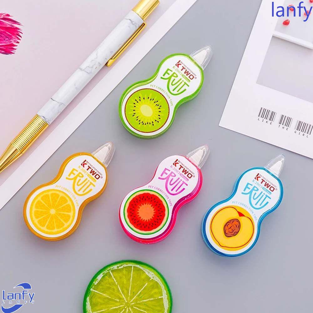 Lanfy Corrector Tape Mini Korea Perlengkapan Kantor 5m Kartun Perlengkapan Sekolah Donat Corrector Tape