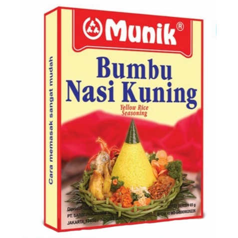 

MUNIK Bumbu NASI KUNING 65g enak | Yellow Rice Seasoning - SKU-34
