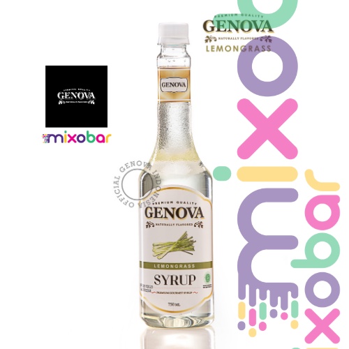 

Genova Syrup Lemongrass 750ml l Sirup Minuman