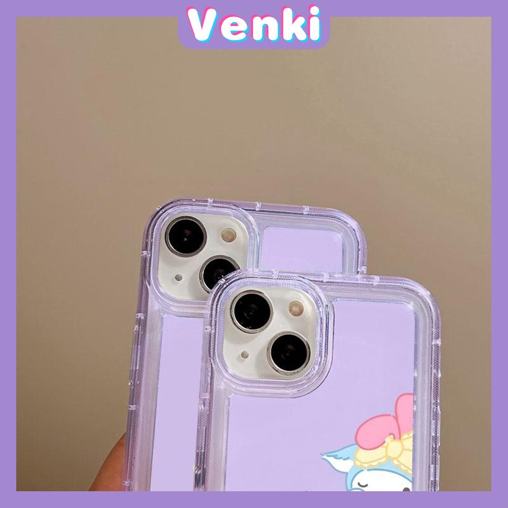 VENKI - For iPhone 11 iPhone Case Clear Case TPU Soft Case Airbag Shockproof Protection Camera Brown Cute Bear Compatible with iPhone 14 13 Pro Max iPhone 12 Pro Max  7 6Plus XR