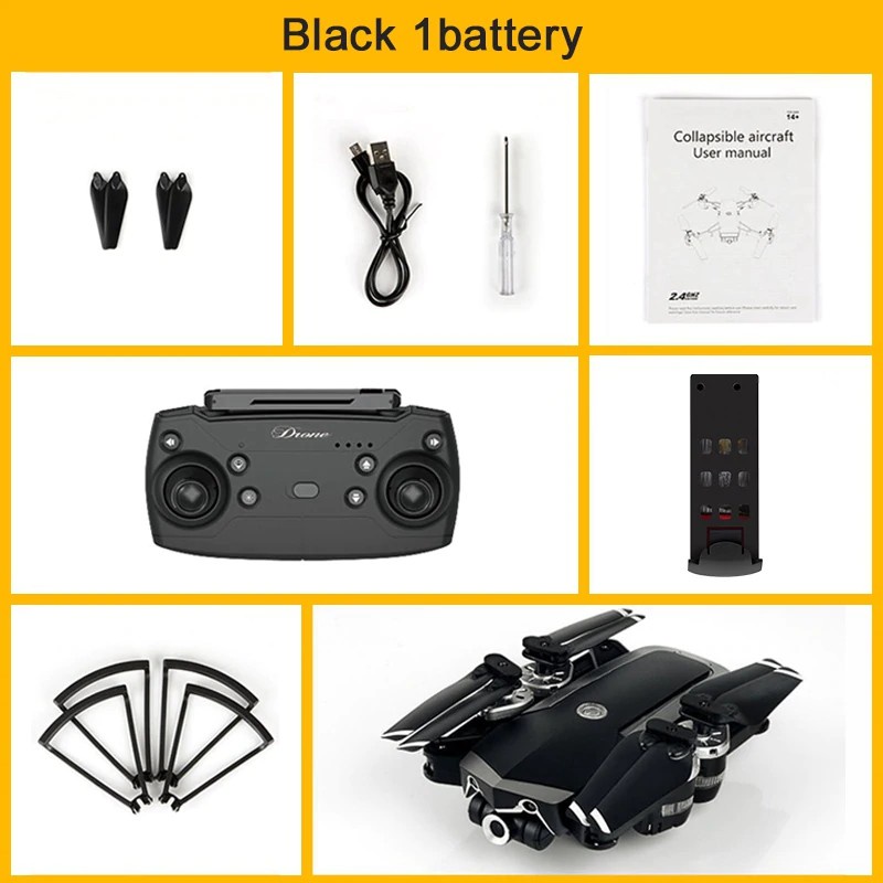 457 JDRC JD-20S Foldable RC Drone Quadcopter RTF Wifi 5MP HD Camera 1080P