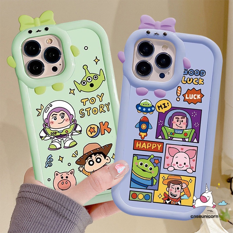 Casing Untuk Redmi A1 9 10 10A 10C 9T A1+9C 9A Redmi Note9 8 10s 11s 11 Pro+10 Pro POCO M3 X3 Pro NFC Mi 11 Lite Simpul 3D Lucu Lensa Monster Kecil Kartun Toy Story Sarung Soft Case