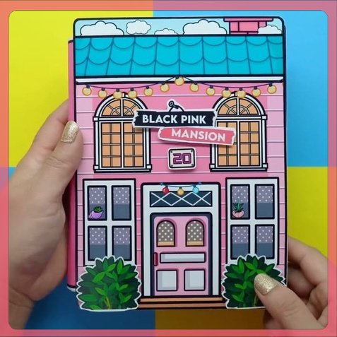 CAT01 Paper Doll Viral Toca Boca Blackpink Mansion Part 22  Paper Book  Paper Doll  Quiet Book Terki