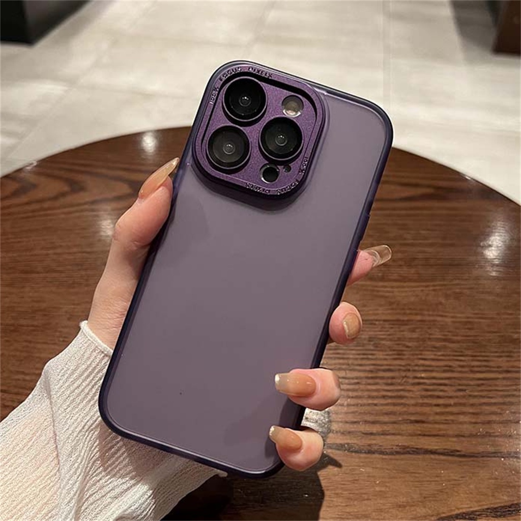 Luxury shockproof case iPhone 14 Pro Max Kamera Perlindungan Lensa case iPhone 11 Pro Max12 13 Pro Max Tertutup Penuh Tembus Pandang Kulit Merasa Perlindungan premium case