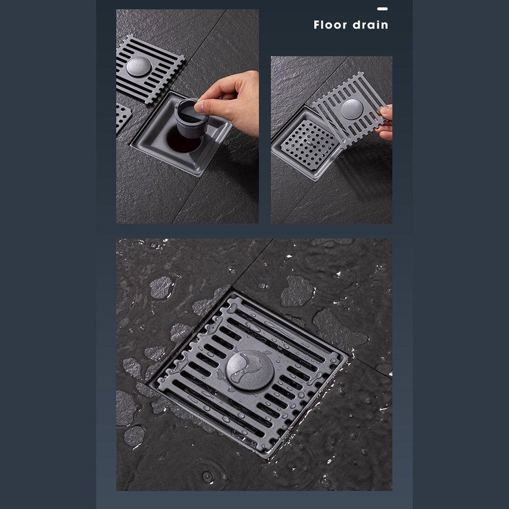 Populer Shower Floor Drain Stainless steel Pencegah Arus Balik Sikat Saringan Rambut Limbah Floor Drain