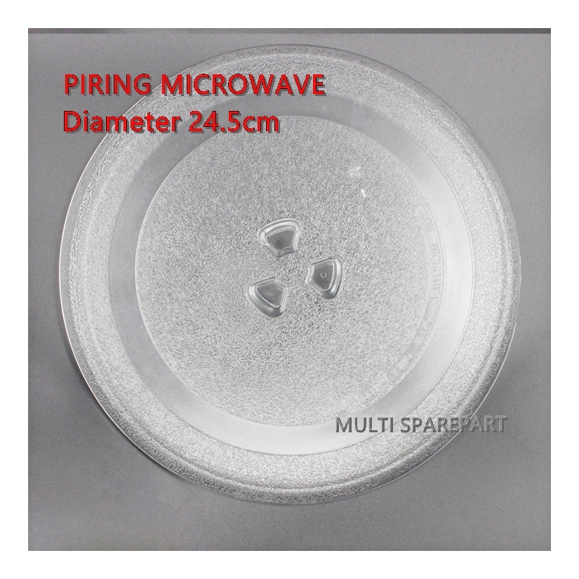 Piring MICROWAVE Diameter 24,5 cm Piringan Tatakan Oven Universal Tebal Import