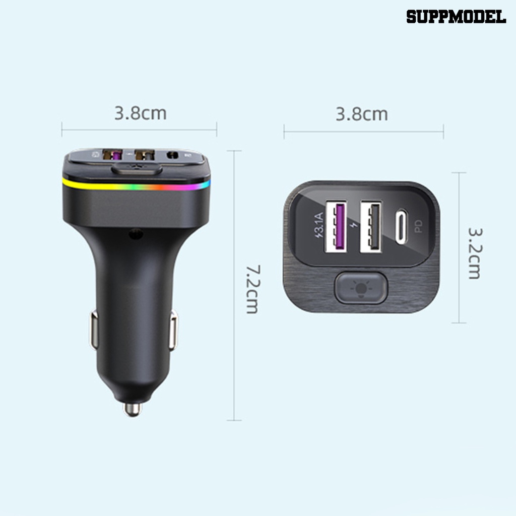 [SM Otomatis] Charger Mobil Shunt Cerdas Efisiensi Tinggi Pengisian Cepat Banyak Perlindungan 5port USB Fast Car Charger Aksesori Mobil