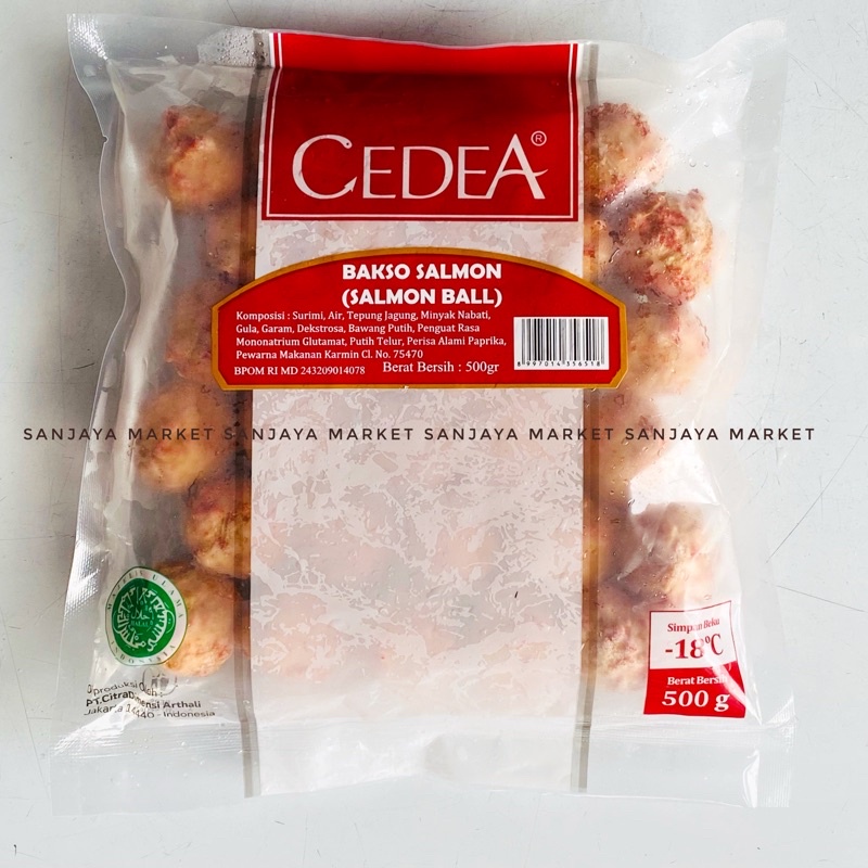 Cedea Salmon Ball Baso Bakso Promo Frozen Ready Bandung 200gr