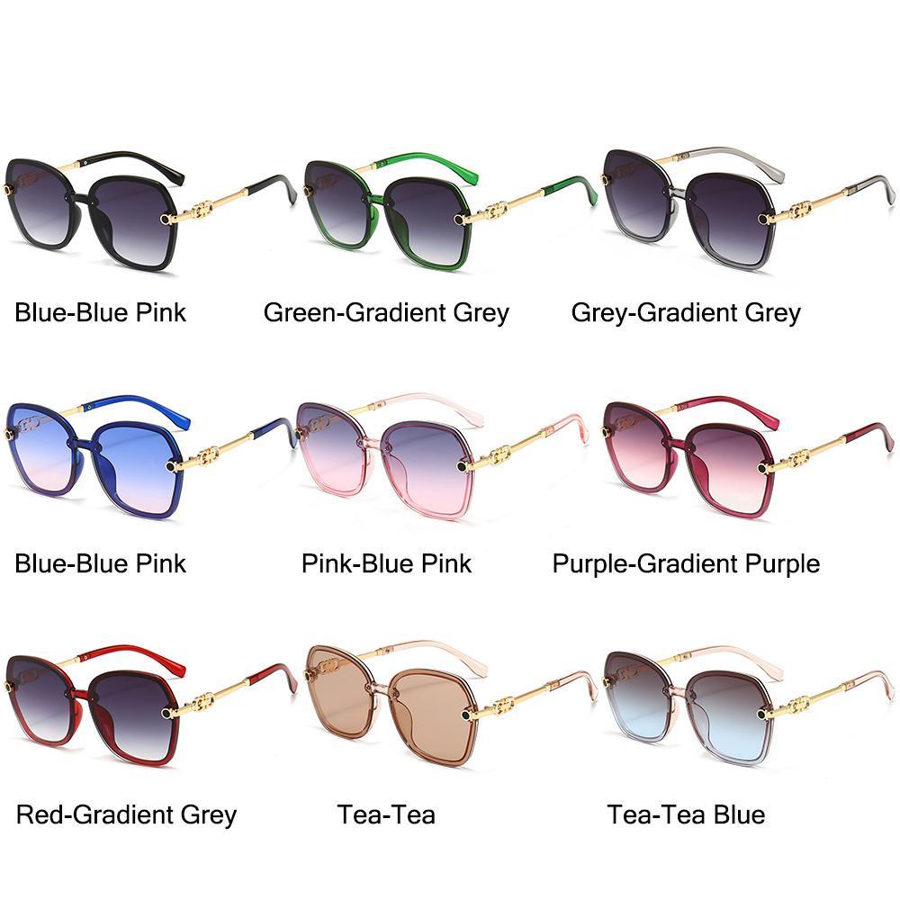 R-flower Metal Sunglasses Wanita &amp; Pria Ins Populer UV400 Shades