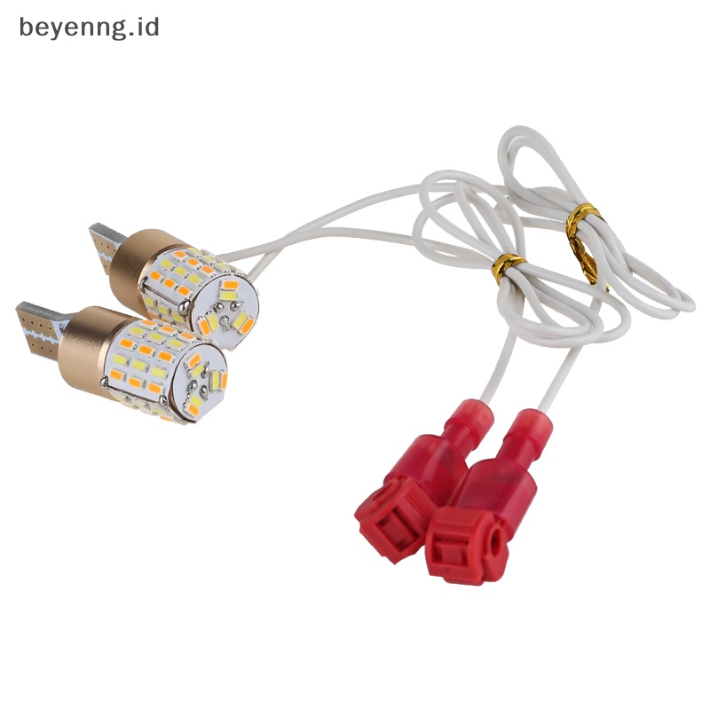 Beyen Lampu Beyen Mobil Motor LED Dual Mode T10 Signal Turn Light/Lampu Taman Warna Amber-Putih ID