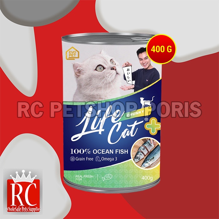 Makanan Basah Kucing Life cat Plus Wet Food Kaleng 400gr