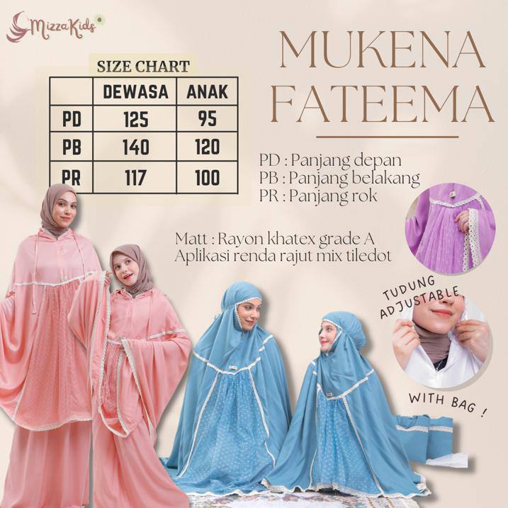 Mukena dewasa Fateema by Mizzakids