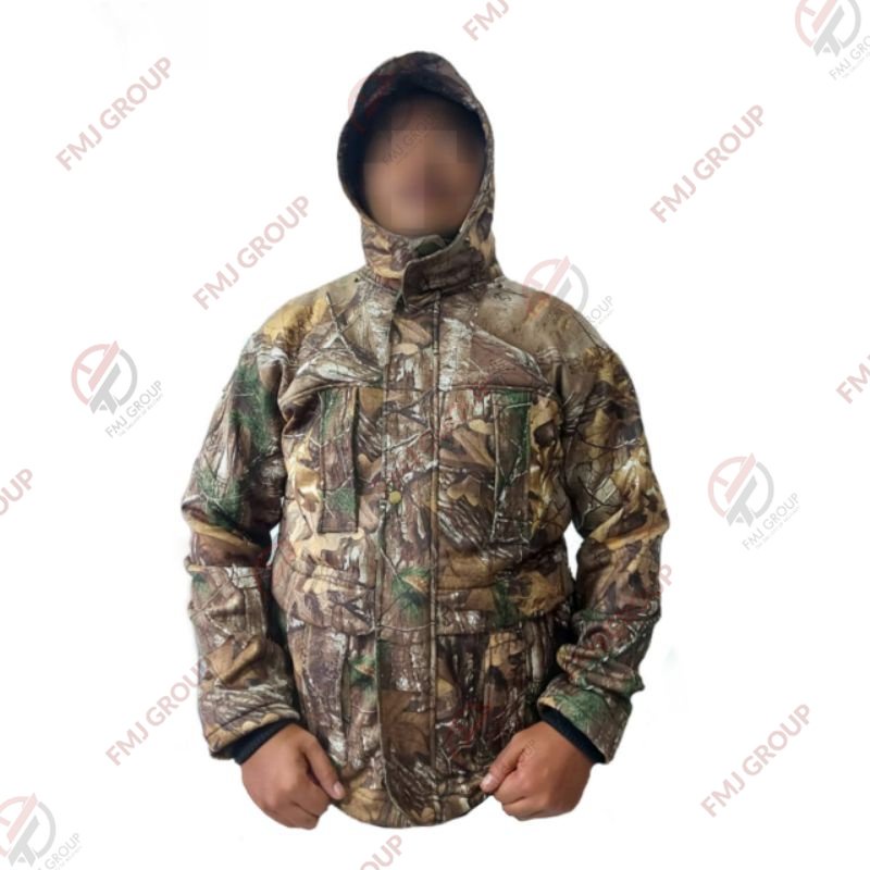 Jaket Loreng Camo / Jaket Berburu Waterproof / Jaket Hoodie Loreng / Jaket Gunung