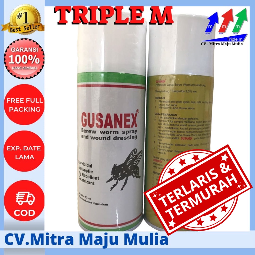 Gusanex spray obat luka Hewan bebas lalat