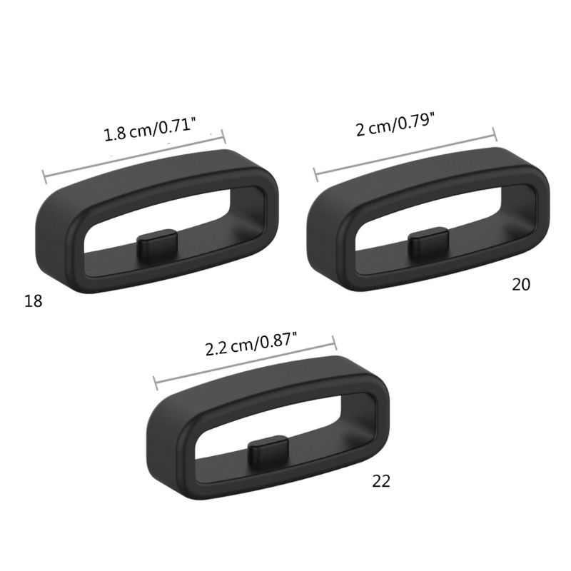 Vivi Smartwatch Strap Holder Pengganti Silikon Pengikat Ring 18mm/20mm/22mm