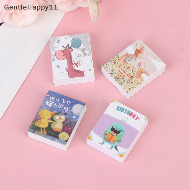 Gentlehappy 3pcs1per12rumah Boneka Miniatur Dongeng Buku Aksesoris Rumah Boneka Decor id