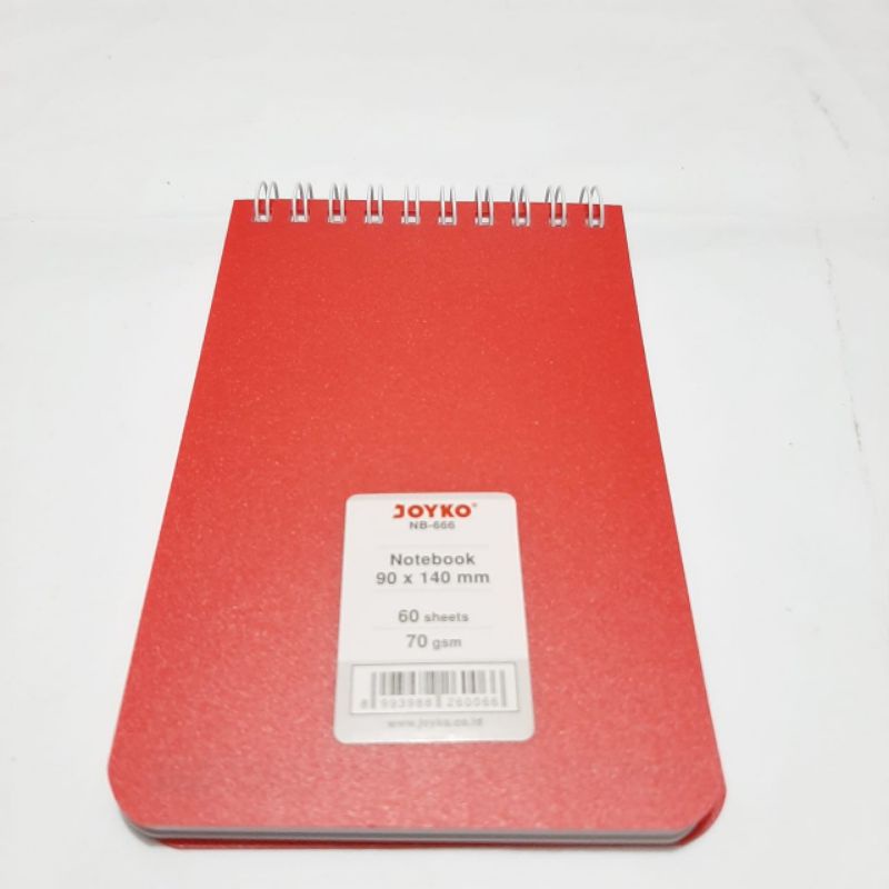 

BUKU CATATAN NOTEBOOK NOTE NOTES SPIRAL JOYKO A6 KECIL 2