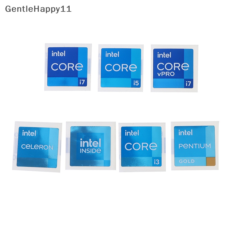 Gentlehappy 5pcs Baru Generasi 11 i3 i5 i7 VPRO Di Dalam Laptop Desktop CPU DIY Stiker id