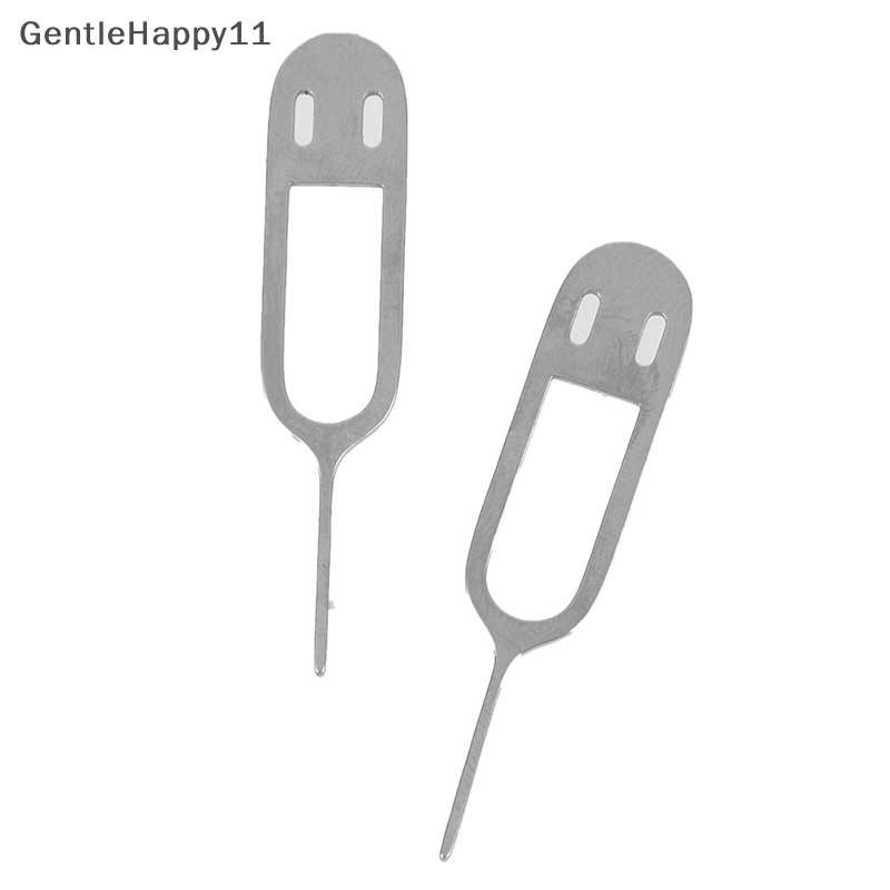 Gentlehappy 10pcs Indah stainless steel Jarum sim card tray removal eject pin Kunci Alat id