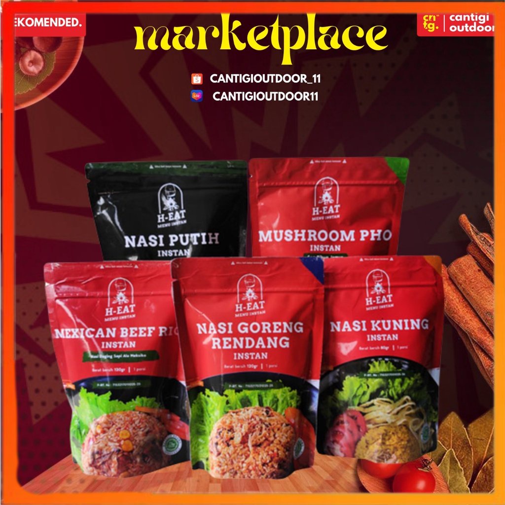 

NEW PRODUCT Makanan Instan H eat Nasi Instan Cepat Saji, ransum, Nasi dan Makanan Gunung Instan Outdoor Camping Hiking