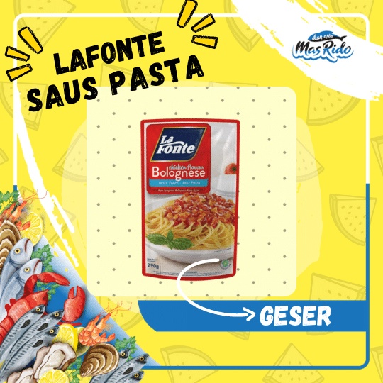 

La Fonte Pasta Sauce Lafonte Saos Bolognese Saus Spaghetti 290 Gram