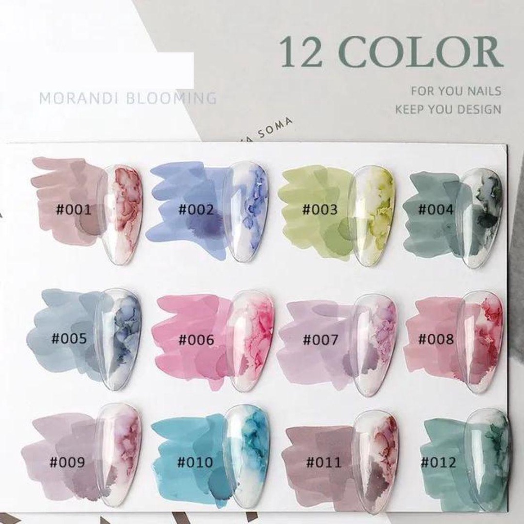 Pinpai Morandi Blooming ink / Gel polish blossom / Marble ink / Blooming gel BY PINPAI