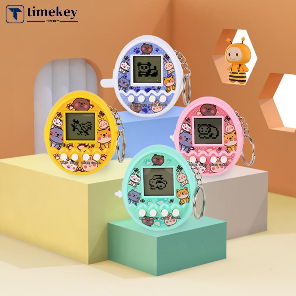 Timekey Kreatif Elektronik Permainan Hewan Peliharaan Tamagotchi Mainan 168in1 Virtual Pet Electronic Toys Mini Handheld Game Untuk Anak Kids Q1S3