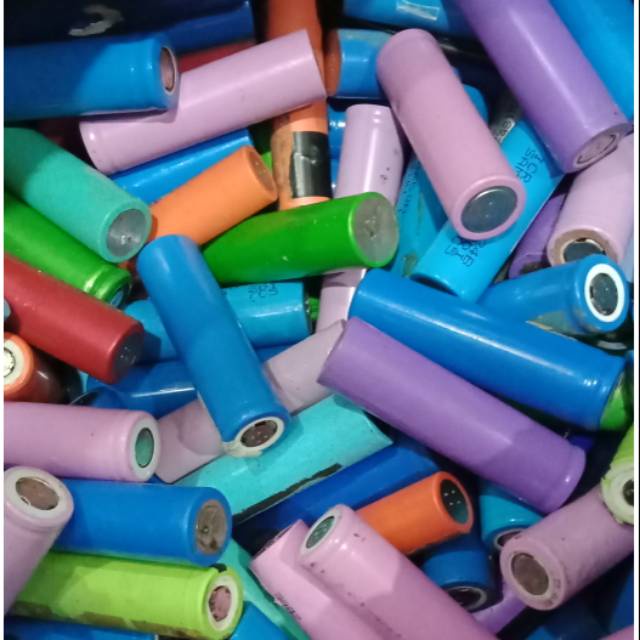 Baterai batre batrei 18650 bekas copotan baterai laptop