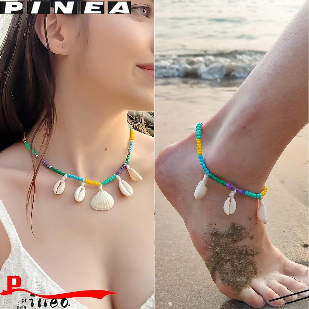 Gelang Kaki Rantai Shell Nanas Musim Panas Leher Kaki Ankle Bracelet