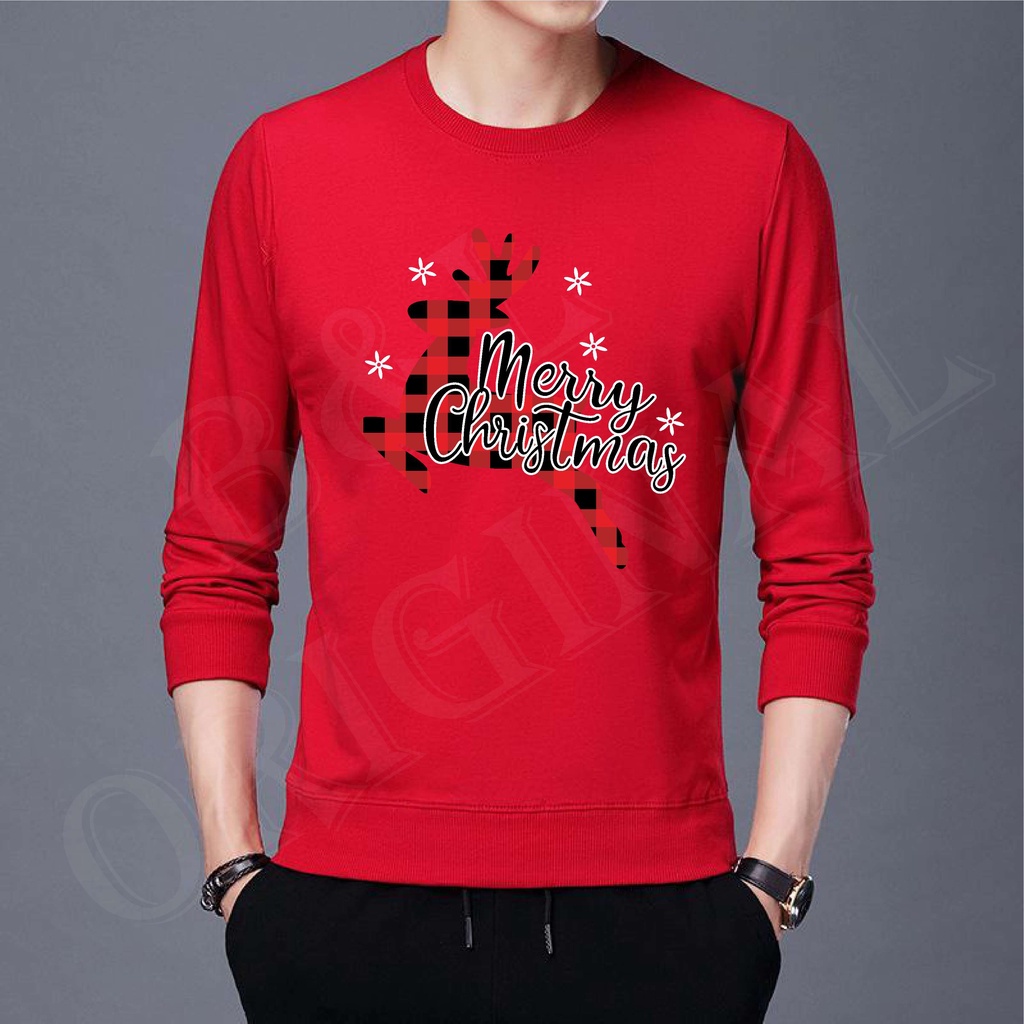 Bayar Di tempat/ BS/COD//BAJU DISTRO CHRISTMAS//S-M-L-XL-XXL-XXXL//LENGAN PANJANG//GOOD QUALITY REALPIC