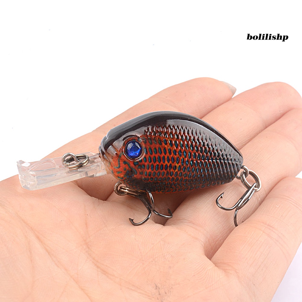 Bo-6cm/6.5g Umpan Pancing 3D Simulasi Fisheye Tajam Kait Warna Kaya Compact Bright Color Fishing Instalasi Mudah Treble Hook Memancing Umpan Untuk Memancing Luar Ruangan