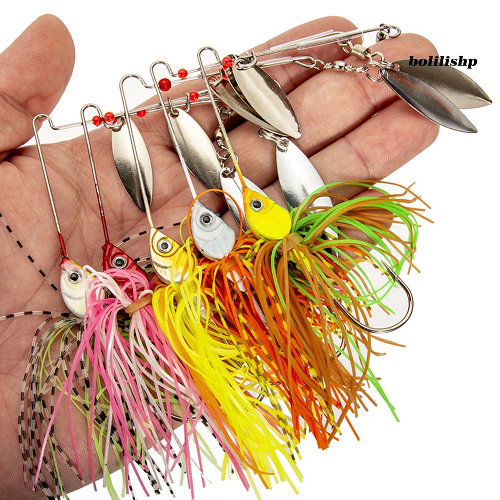 Bo-komposit Payet Lure 3D Simulasi Fisheye Tajam Kait Hidup Memancing Silikon Spinners Umpan Buatan Memikat Alat Pancing