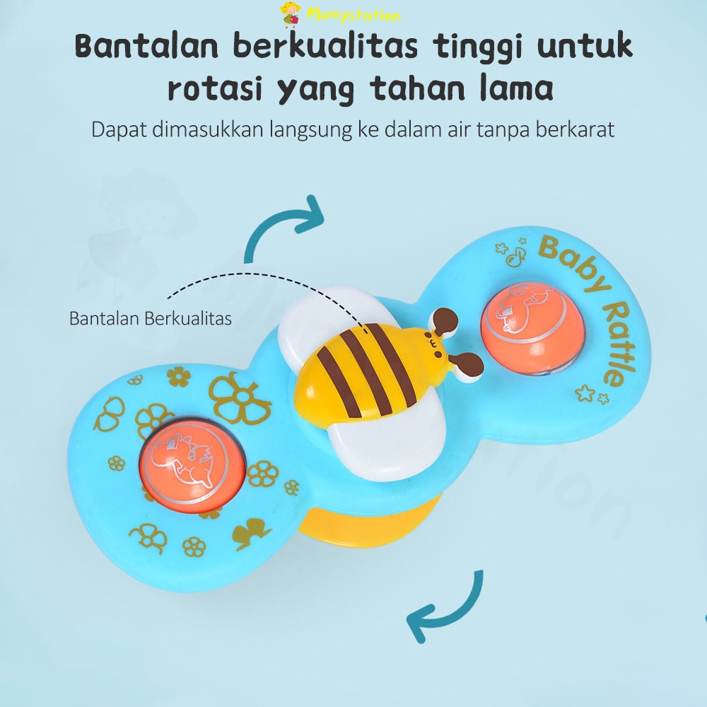 Mumystation fidget spinner bayi Mainan Mandi/Mainan Fidget Spinner bayi/Mainan Bola Pegangan Tangan Kartun