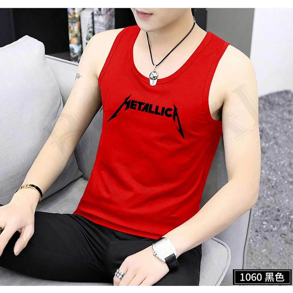 bisa byr d tempat/ BS/COD//KAOS SINGLET METALICA PRIA//TERLARIS