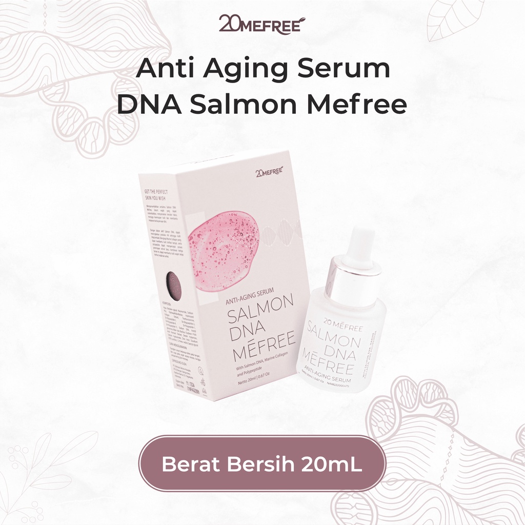 ANTI-AGING SERUM SALMON DNA MEFREE/SERUM PEMBERSIH MUKA/ MUKA BERSIH/ AMAN UNTUK KULIT/ SERUM JERAWAT/ UNTUK KULIT BERMINYAK/ UNTUK HILANGKAN KOMEDO