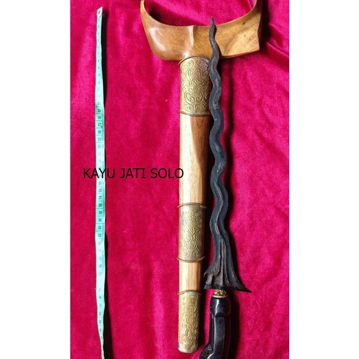 Keris segkelat sepuh pamor pancuran mas rongko bugis Antikan Terlengkap KJS8654