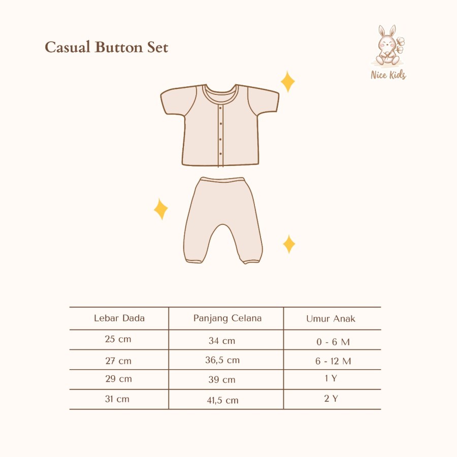 Nice Kids Casual Button Set