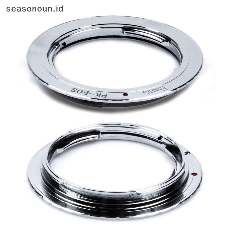 Seasonoun Logam Tahan Lama Len Mount Adapter Ring Untuk PK- EOS Lens Mount Adapter Adaptor Lensa Konversi Kamera Berkualitas Tinggi Aksesoris Adaptor.