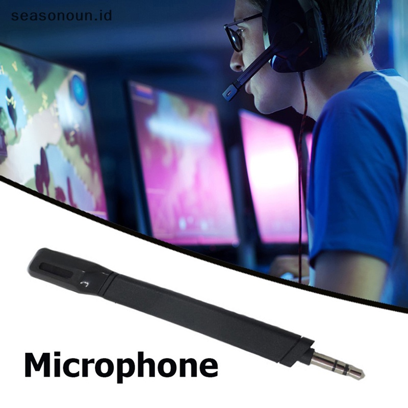 Seasonoun Mikrofon Headset Game Pengganti Mic 3.5mm Untuk Logitech G733 Lightspeed Headphone Mic Dengan Filter Suara.