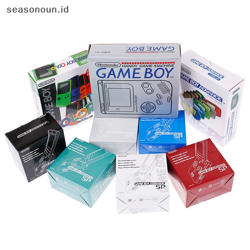 Seasonoun 1PC Untuk Konsol Game GBA/GBC/GBA SP/GB DMG New Packing Box Karton Untuk Gameboy.