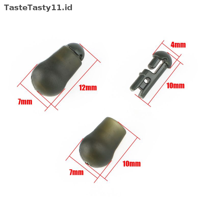 Tastetasty 10pcs Quick Change Bead Stop Carp Fishing Rig Konektor Manik Line Carp.