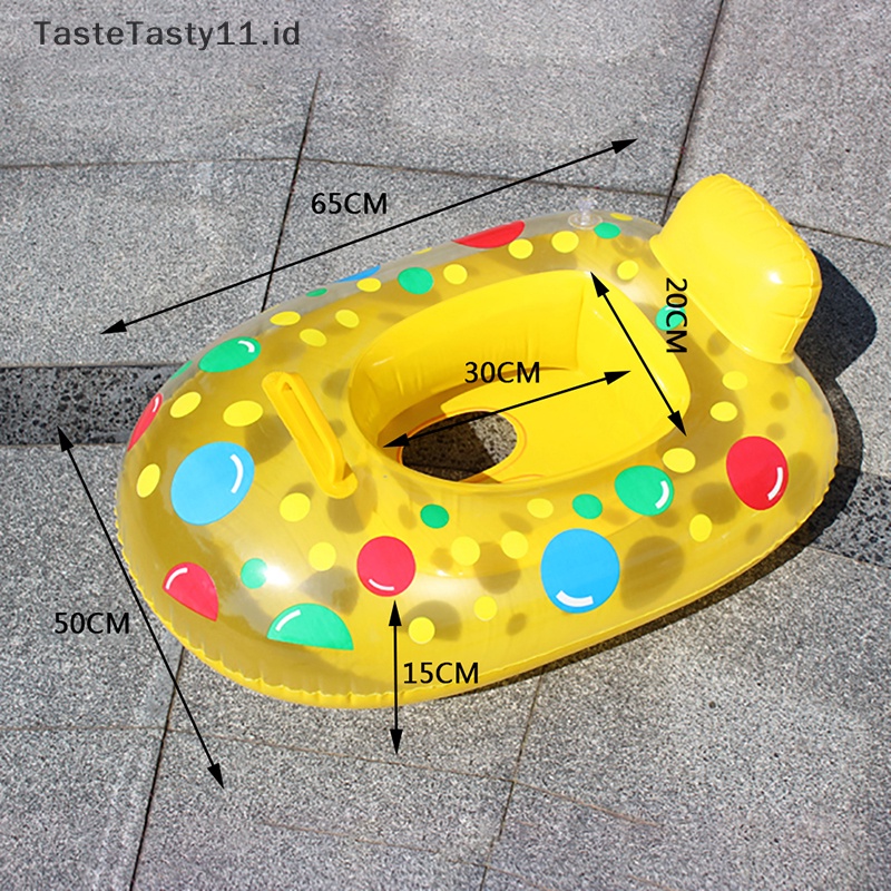 Tastetasty 1pc Cincin Renang Tiup Pelampung Kolam Renang Baby Ring Cincin Kasur Tiup.