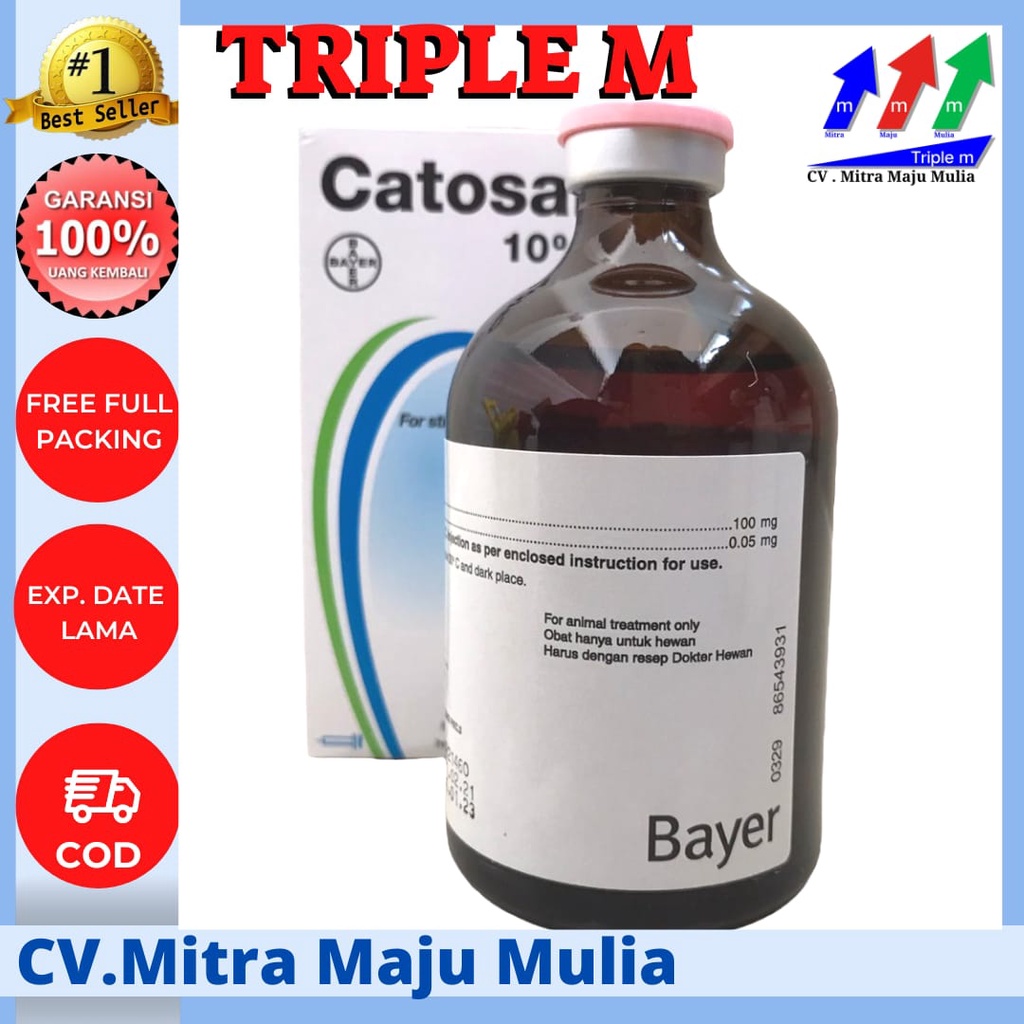 CATOSAL 100 ml BAYER - Penguat Metabolisme Stamina Hewan B12 Butafosfan Katosal