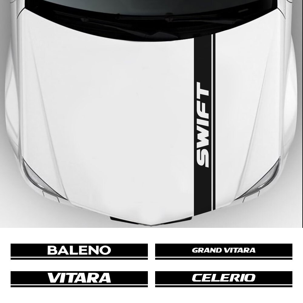 Aksesori Stiker Kap Mobil atau Suzuki Alto Baleno Ciaz Equator Ertiga Grand Vitara Ignis Jimny Samur