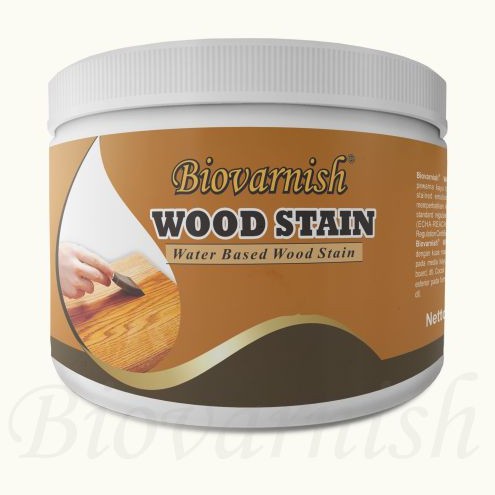 Woodstain Waterbased Cat Kayu Kecil - Plitur Biovarnish Wood Stain 400gr