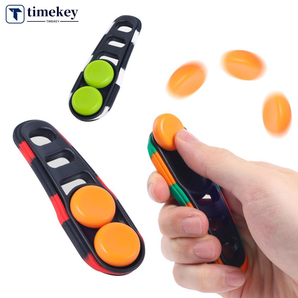 Timekey PopPuck Fidget Toy Hand Spinner Mainan Tombol Magnetik Dewasa Anak Pop Puck Dekompresi Mainan Untuk Ulang Tahun Natal C9R9