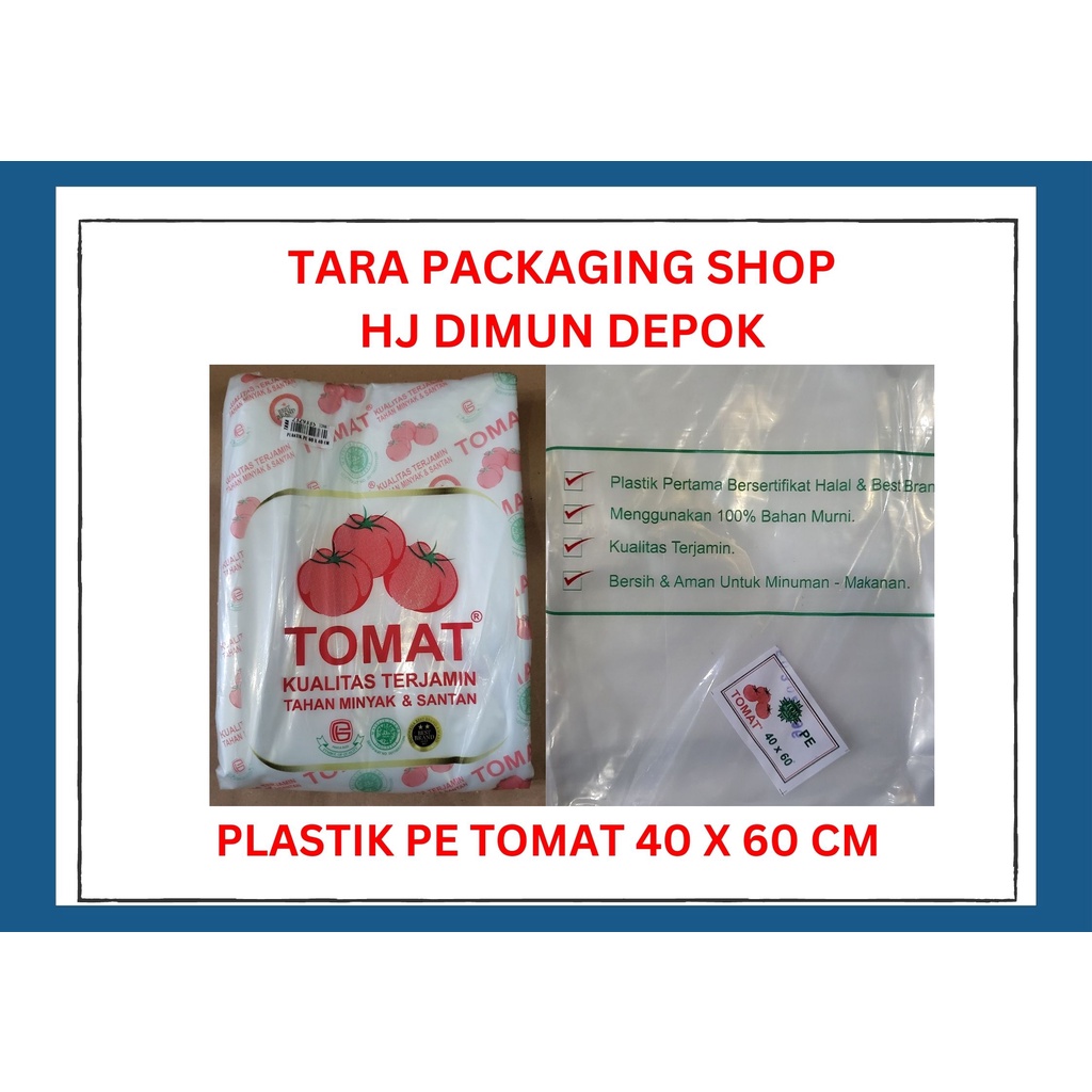 PLASTIK PE TOMAT 60 X 40 CM